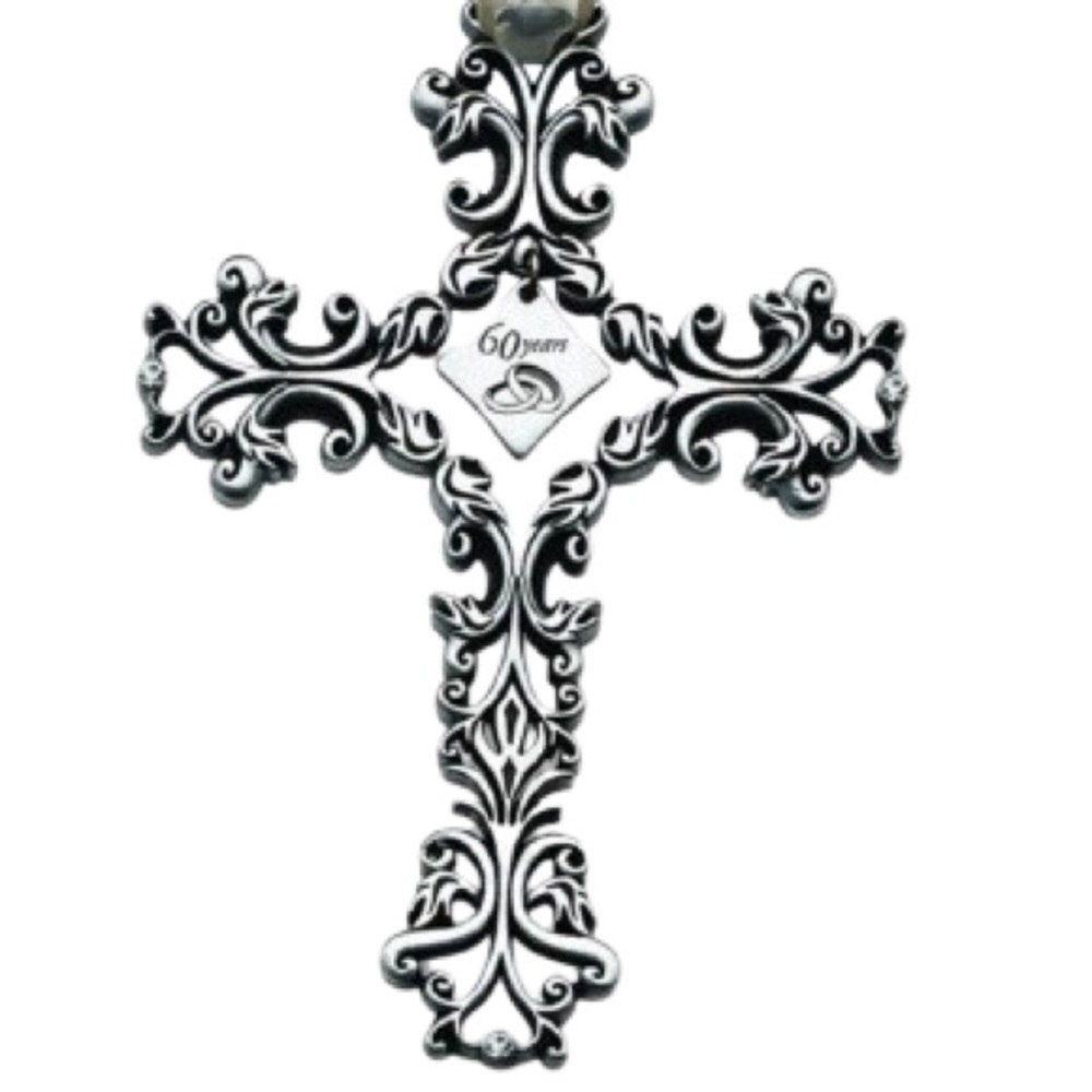 5-inch Cathedral Art FC321 60 Year Anniversary Wall Cross